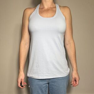 Lululemon Light Blue Workout Tank Top Fits like Size 8